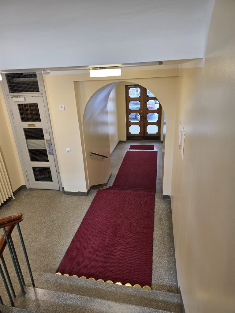 Pitkä käytävä kookosmatto